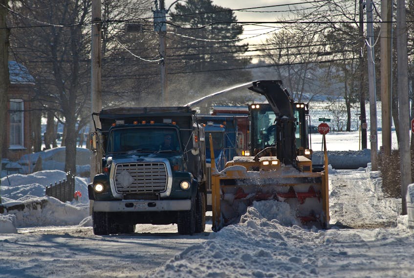 Snow clearing in Charlottetown.