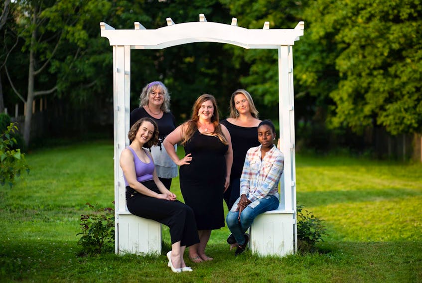 Someone Like Her will be staged at The Round Barn on Sept. 21. The musicians performing are, front, from left; Emma Smit-Geraghty, Beth Terry, Diamar Richards, back row; Tanya Dondale, Sarah Glinz.