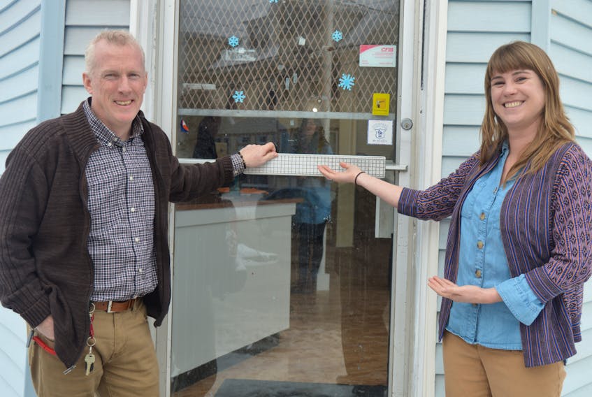 Mike Redmond, residential manager at Bedford MacDonald House, and Jess Macaulay, acting director of the Canadian Mental Health Association’s Fitzroy Centre, say the new community outreach centre, which opens Wednesday at 8 a.m., will be a welcoming spot for all Islanders who need to access a variety of services or simply need a place to drop in and get warm. Dave Stewart/The Guardian