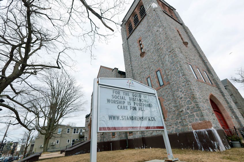 St. Andrew’s Church on Coburg Road has cancelled Sunday services for at least two weeks.