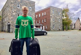Stephen McCabe, who copes with serious medical issues, moved out of Ardmore Hall in Halifax on Sunday. The low-rent apartment building is being torn down and replaced with high-end units.