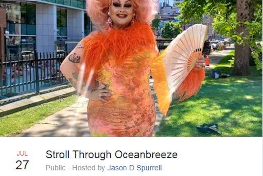 Jason Spurrell created a Facebook event, Stroll Through Oceanbreeze, after homophobic words were spray-painted on a Dartmouth couple's apartment. FACEBOOK