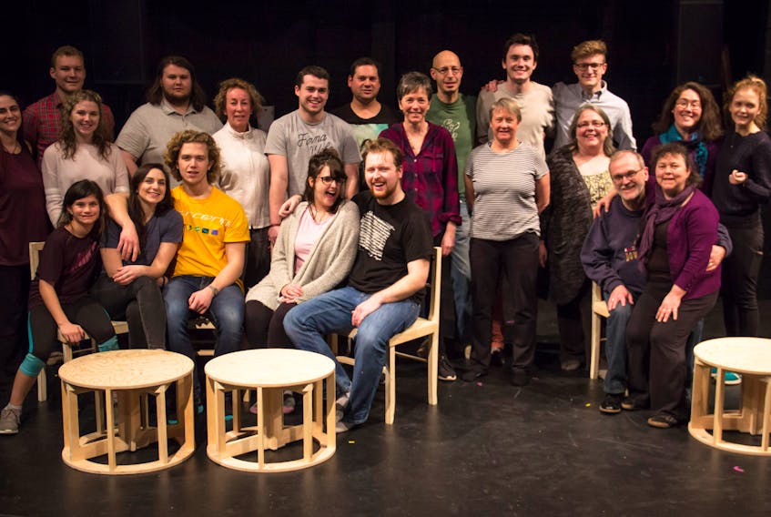 The cast and crew for Theatre Antigonish’s upcoming production - Sunshine on Leith.