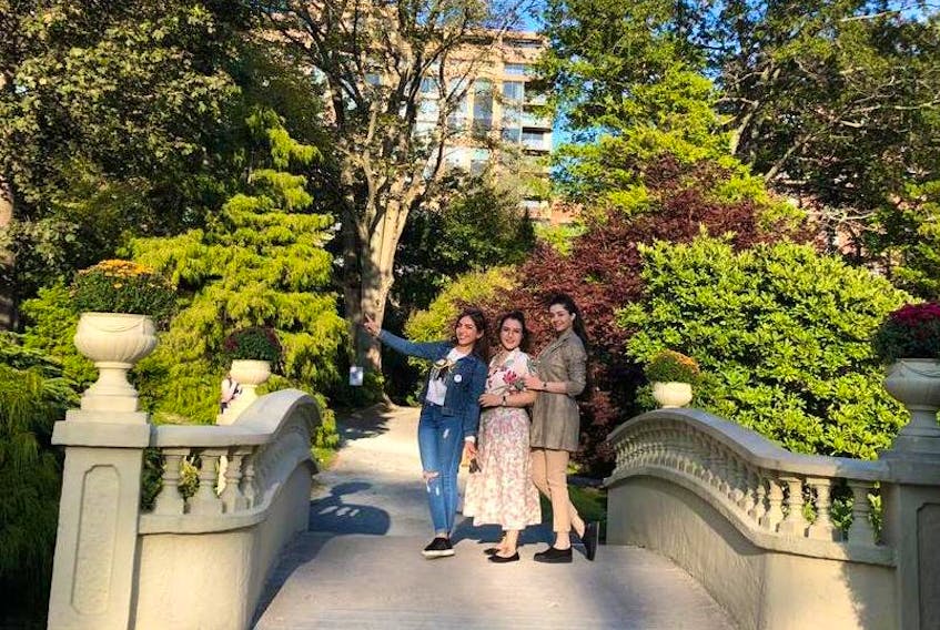From left to right: Masoumeh Ghavi, Mahsa Majidi and their friend, Niyosha, pose for a photo in Halifax in 2019. Ghavi was among the 176 passengers killed in a Ukrainian plane crash on Jan. 8, 2020.