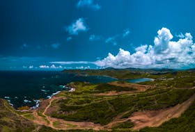 Cabot Links is building a golf course and resort on this site in St. Lucia. - Commissioned by Akim Adé Larcher