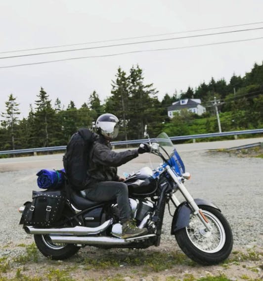 Grant Hatcher parked his motorcycle in Noel Shore to set up his tent for the night, but little did he know he would wake up on floating on the waters of the Cobequid Bay.