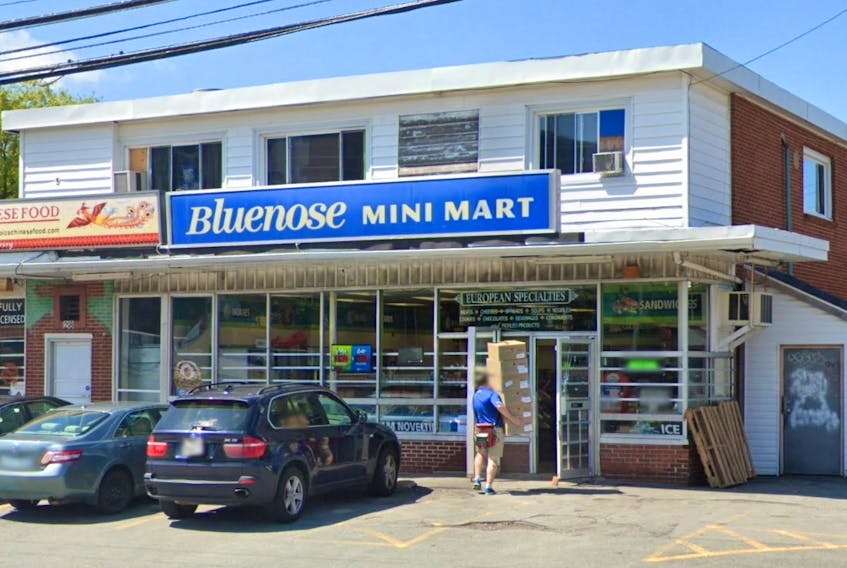 Police are looking for a male suspect who robbed the Bluenose Mini Mart on Titus Street in Fairview on Saturday afternoon.