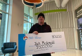 For two weeks while camping, Eastern Passage resident John (Jack) McDonald had no idea that his Lotto Max free play ticket had paid off to the tune of $500,000 on Oct. 6.