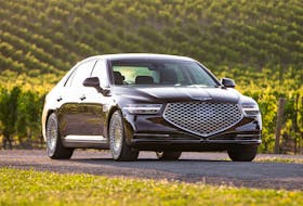 The 2020 Genesis G90 is powered by a 5.0-litre, V8 engine that generates up 420 horsepower and 383 lb.-ft. of torque.