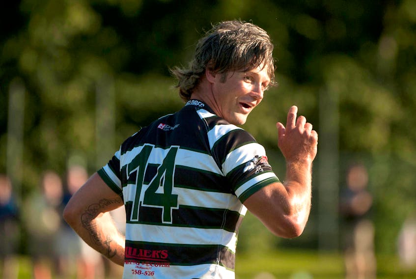 Morgan Williams, shown here playing for Barbarians in an exhibition against the Keltics at Wanderers' Ground in 2014, is among seven people being inducted this year into the N.S. Sport Hall of Fame. (THE CHRONICLE HERALD)