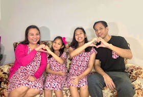 From left: Nikko San Pedro, Safiya Gabrial San Pedro, Raniell Nicole San Pedro and Harold San Pedro. The Filipino family arrived in Nova Scotia on May 26 amid the COVID-19 pandemic and is gearing to celebrate their first Christmas in the province.