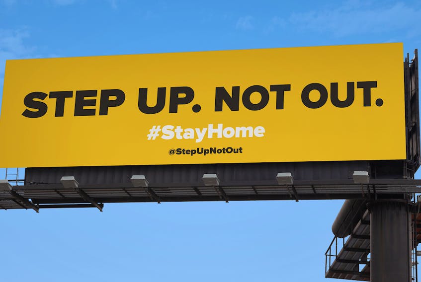 The Step Up. Not Out. campaign by Bedford's Revolve uses multiple traditional and modern media platforms to stress the importance of staying home to help overcome the COVID-19 virus.