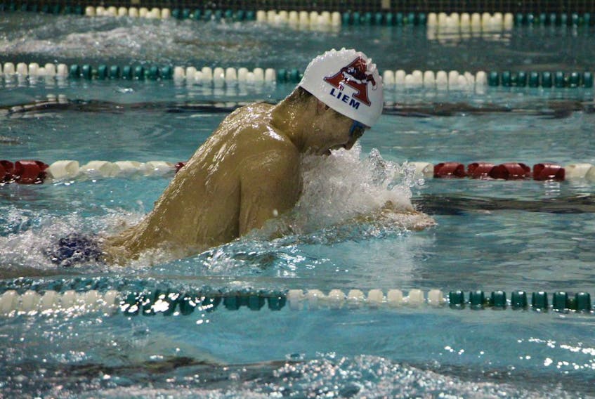 Brett Liem hopes to lead the Acadia Axemen to their first AUS men's swimming title since 10980-81.
Peter Oleskevich/ Acadia Athletics