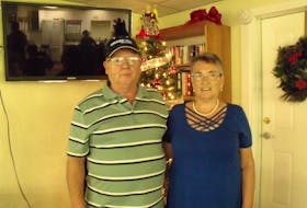 Wayne and Debbie Mailman pose for a photo in their winter home in Florida in December 2019. The couple, who were in Florida this year and contracted COVID-19, are facing steep medical bills for their time in hospital there.
