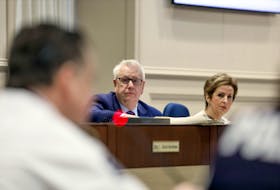 Jan. 14, 2020—File shot of District 3 Councillor Bill Karsten and District 4 Councillor Lorelei Nicoll at Halifax Regional Muncipality city council in session Jan. 14, 2020.
ERIC WYNNE/Chronicle Herald