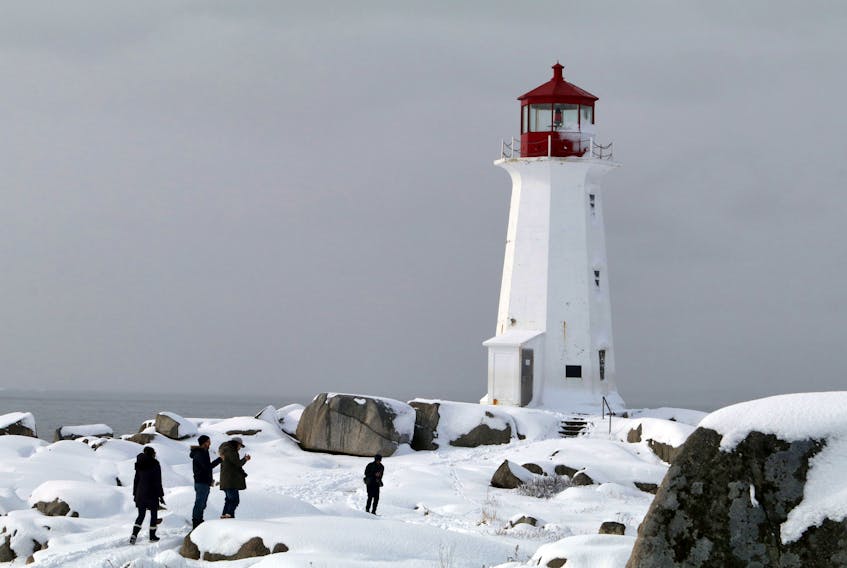 Jan. 23, 2021--The group Save the Natural Beauty of Peggys Cove held a small rally Saturday to protest a development of a viewing platform announced last week by the Nova Scotia government. They say it will take away from the natural beauty of the area.
ERIC WYNNE/Chronicle Herald