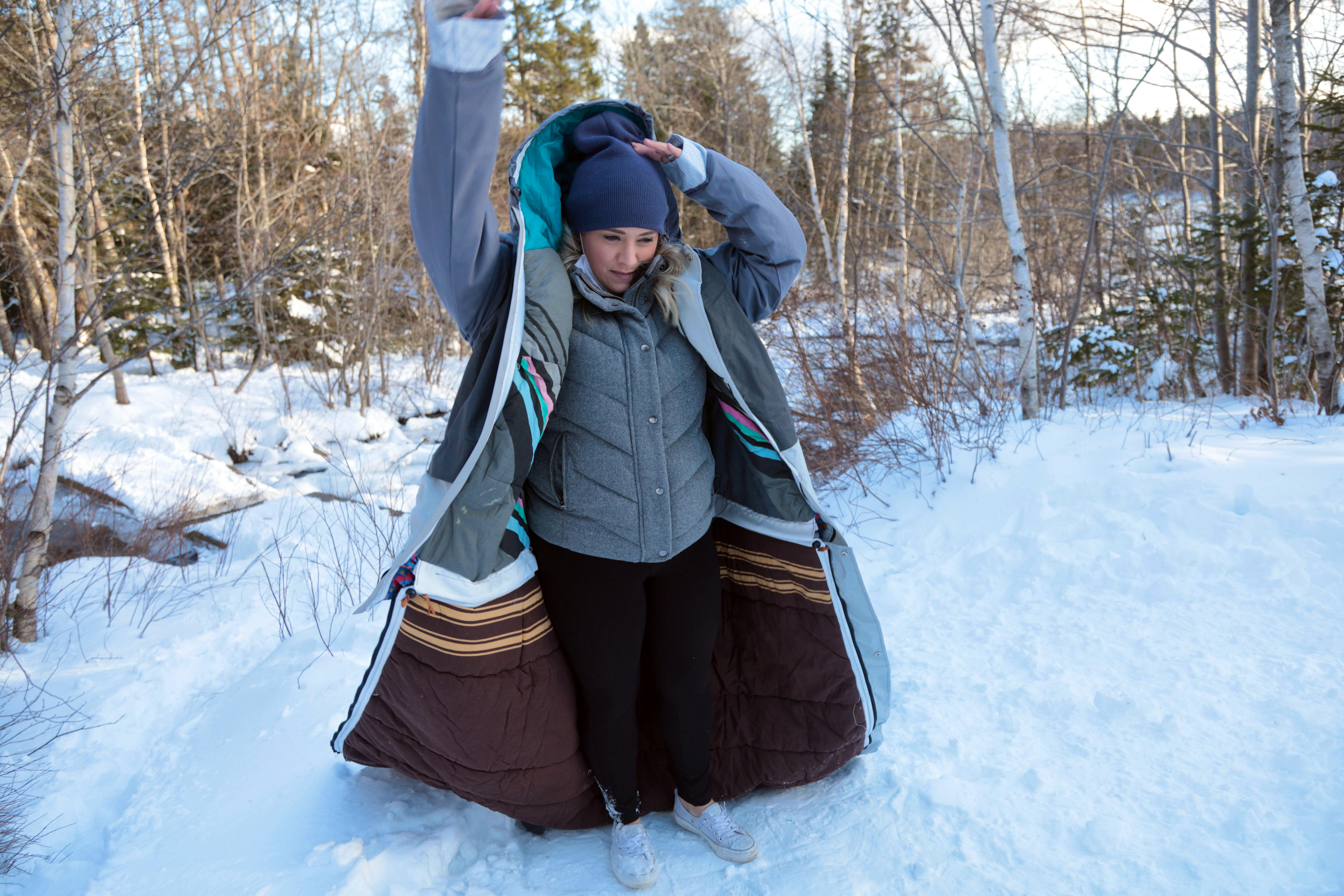 Sheltersuit is a wearable shelter for homeless people