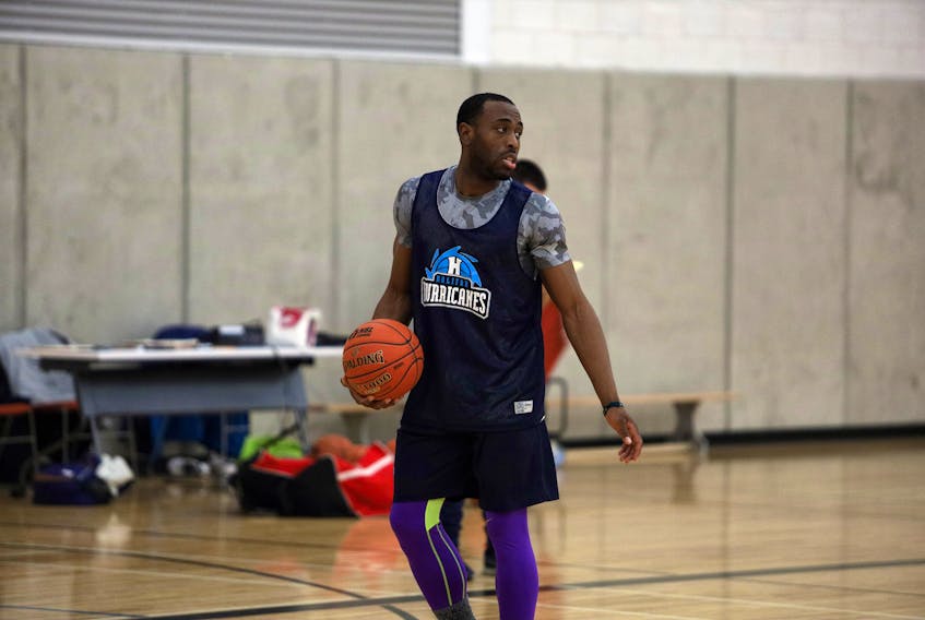 Antoine Mason has returned to the Halifax Hurricanes after spending a part of last season in China. Mason and the Hurricanes are at the NBL Canada team's training camp this week at the Zatzman Sportplex in Dartmouth.   ERIC WYNNE / The Chronicle Herald