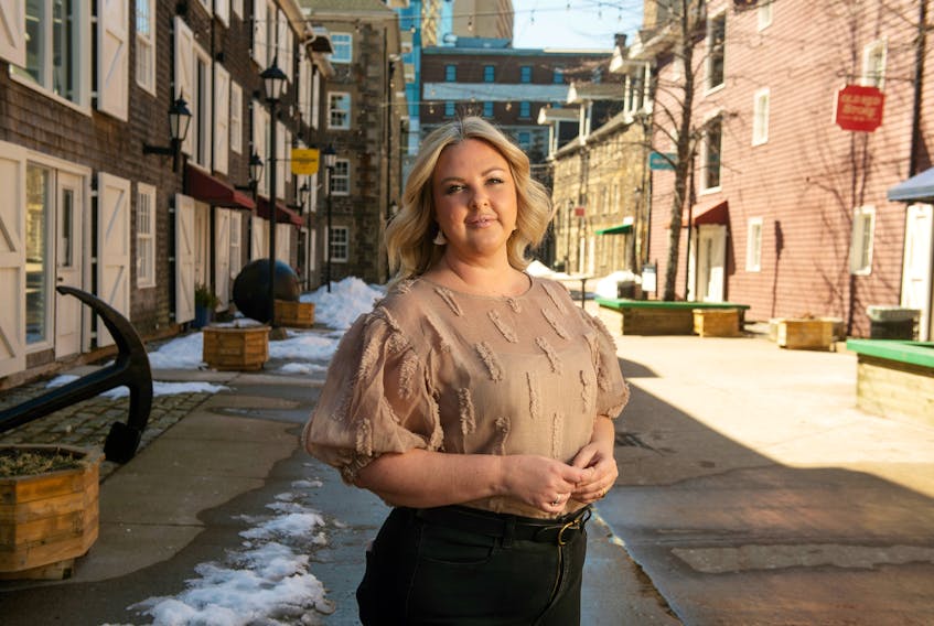 Stephanie Brown, CEO of the Atlantic Wedding Showcase, poses for a photo outside the Historic Properties on Monday, March 22, 2021.