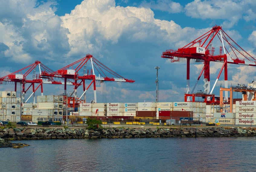 The PSA Halifax container terminal on Friday, August 14, 2020.