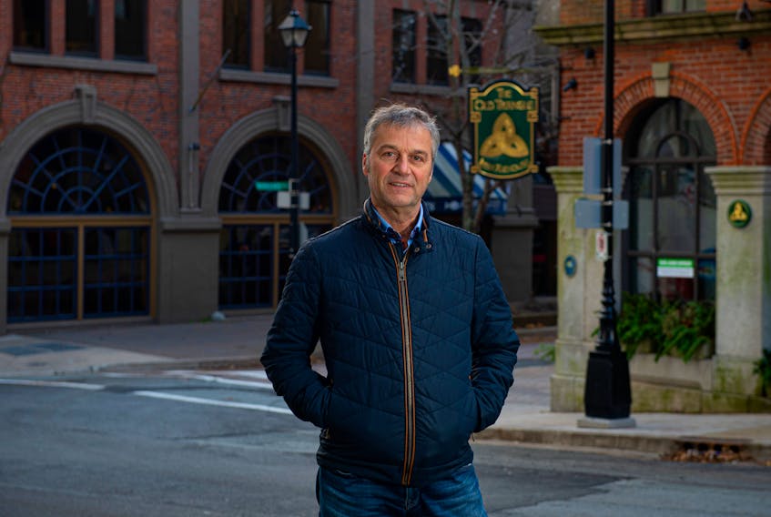 Luc Erjavec, Restaurant Canada’s vice-president for the Atlantic region, poses for a photo on Price St. on Tuesday, November 24, 2020.