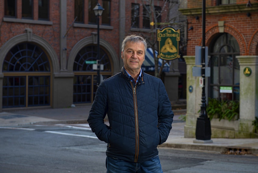 Luc Erjavec, Restaurant Canada’s vice-president for the Atlantic region, poses for a photo on Prince St. on Tuesday, November 24, 2020. - Ryan Taplin