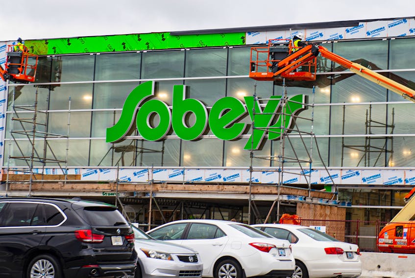 Renovation work continues on the Mumford Rd. Sobeys in photo taken in October.