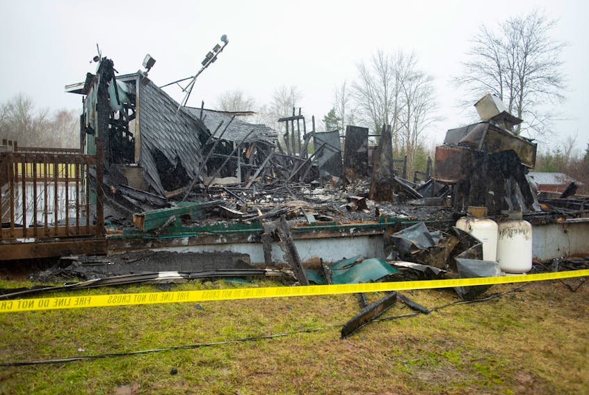 The kitchen was one of the buildings destroyed in a Christmas evening fire at Camp Nedooae in Elderbank.