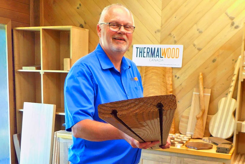 Northern New Brunswick-based ThermalWood Canada co-owner Bob Lennon says sales of the company’s thermally-treated decking are climbing as consumers opt for a more environmentally-friendly product that outperforms cedar in resisting rot.