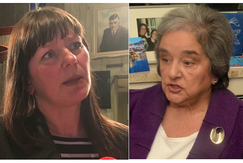 Sheilagh O'Leary (left) and Lorraine Michael may be going head to head for the NDP nomination in St. John’s East-Quidi Vidi. —File photos