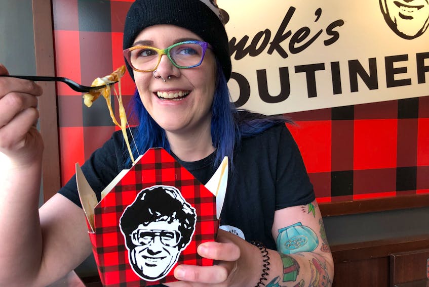 Kirbie Humber has won countless prizes over the last couple of years, including several free poutines from Smoke’s Poutinerie. She offered a few tips to those who enter contests.