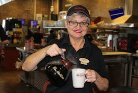 Pansy Quinn, 57, will celebrate 40 years as an employee at Tim Hortons on Kenmount Road next week.