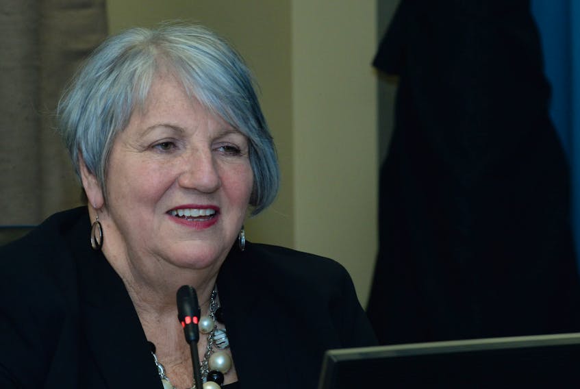Former premier Kathy Dunderdale testifies Monday at the Muskrat Falls Inquiry in St. John’s.