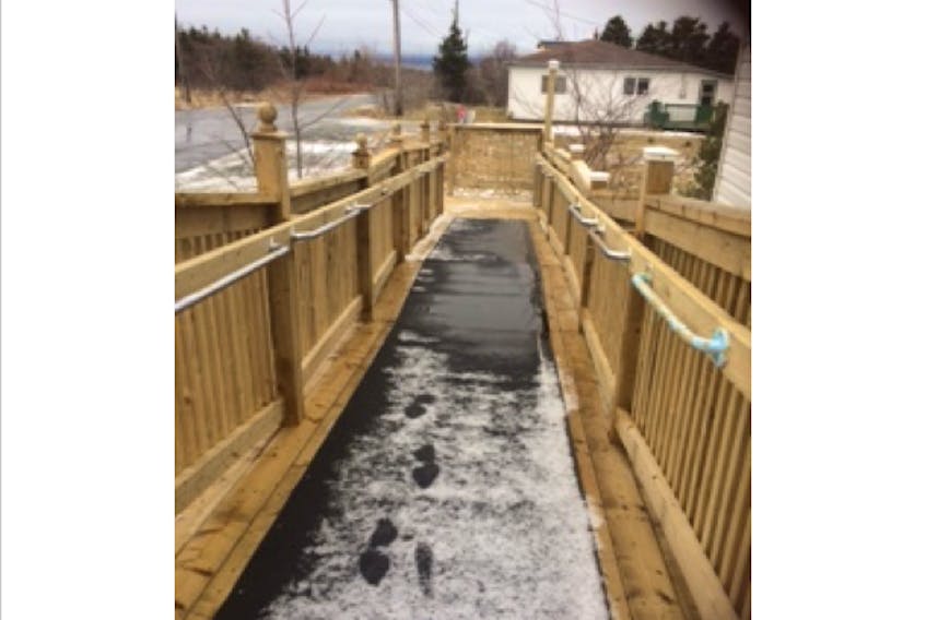 Fred Parsons built this wheelchair ramp for his wife, and now he’s on the hook for $724.98, which he says he can’t afford.