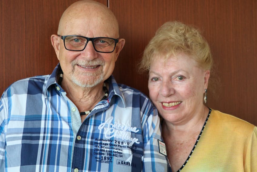 Wolfgang and Doris Jorn are in St. John’s to seek out old friends Wolfgang knew after he sought asylum from East Germany in 1988.