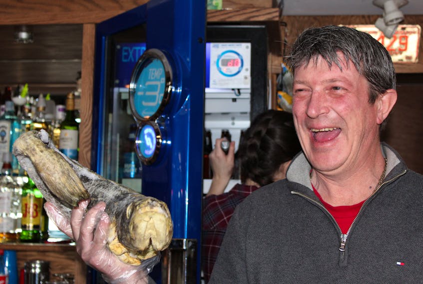Glenn Stokes quips Mrs. Liddy’s in Torbay is not only the province’s oldest bar, it has the oldest cod.