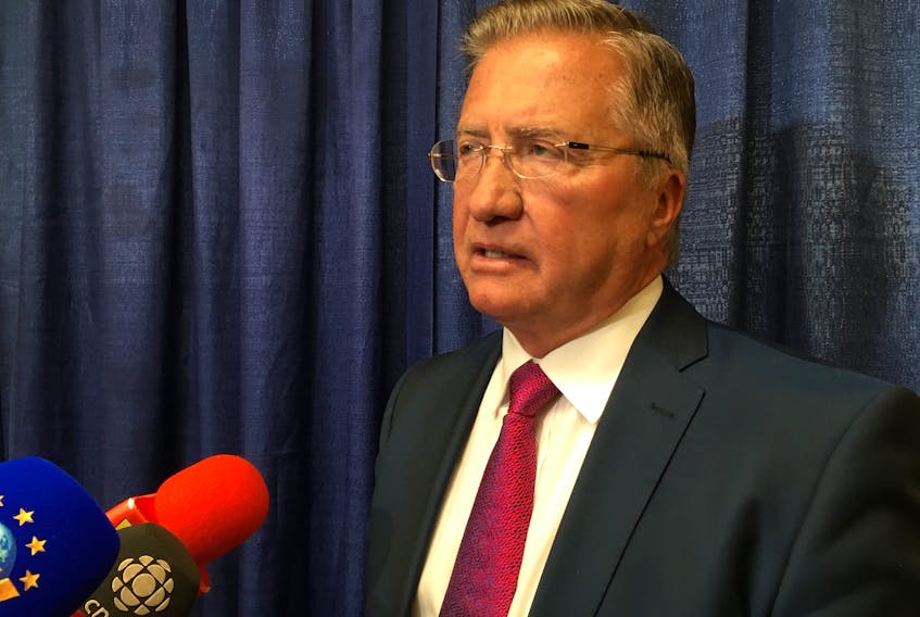 Former premier Danny Williams completed his time on the stand before the Muskrat Falls Inquiry on Tuesday, at the Beothuck Building in St. John’s. Afterward, Williams spoke with reporters, saying he was glad to have a chance to respond to questions and to critics of the project.