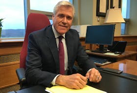 Premier Dwight Ball took part in one-on-one interviews with local reporters at his office at Confederation Building in St. John’s on Wednesday morning.