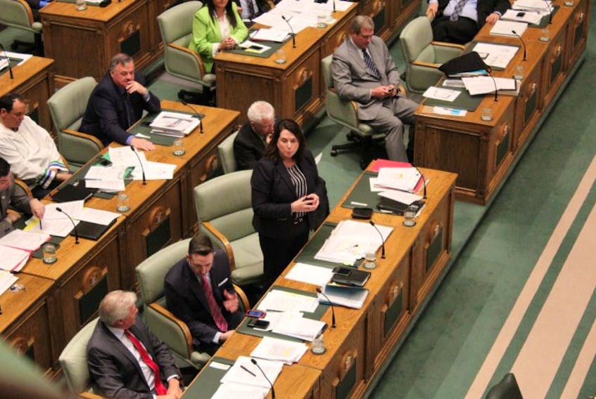 Natural Resources Minister Siobhan Coady speaks in the House of Assembly.