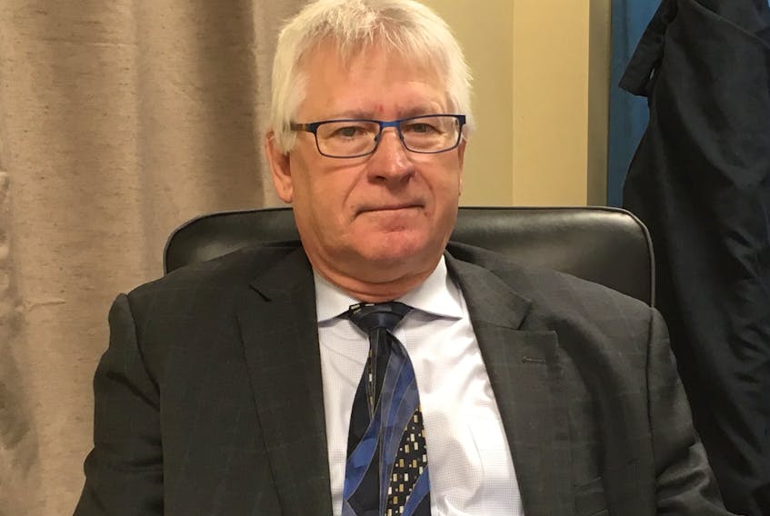 Normand Béchard prepares to testify at the Muskrat Falls Inquiry on Tuesday in St. John’s. Béchard was the project manager for SNC-Lavalin.