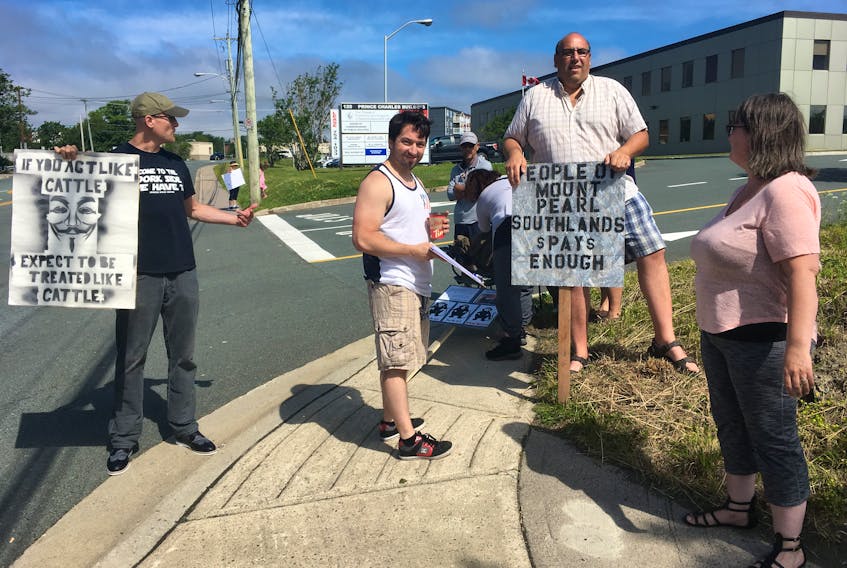 Protests outside of the Public Utilities Board on Torbay Road in St. John’s have become a weekly occurrence, but with new faces at every event.
