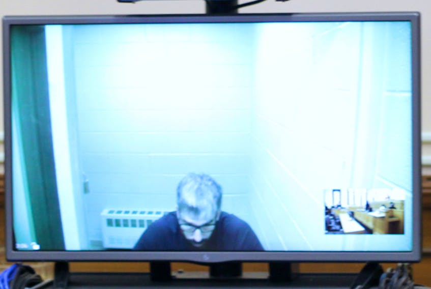 David Snow, who pleaded not guilty Monday in court in St. John’s to 20 child sex crimes, appeared in the courtroom via videolink from the Bishop’s Falls Correctional Centre. Snow has been in custody since September 2016, and will go to trial a year from now.