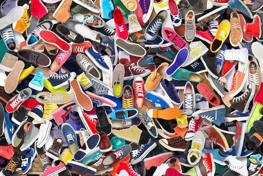 Taking Strides NL hopes to collect thousands of pairs of used sneakers to donate to the Gathering Place in St. John’s. — Stock photo