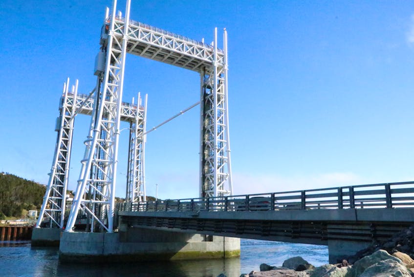 This version of the Sir Ambrose Shea Lift Bridge was built two years ago to replace an earlier aged structure.