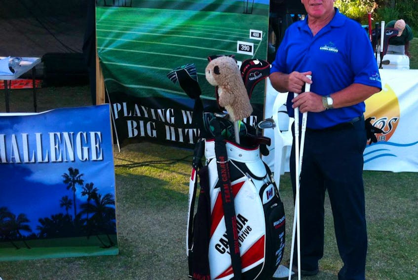 Bram Churchill competed with Team Canada at the International Long Drive Challenge in Dominican Republic in 2014. He’ll head to three more tournaments this year thanks to new sponsorship from the Pleasantville Legion.