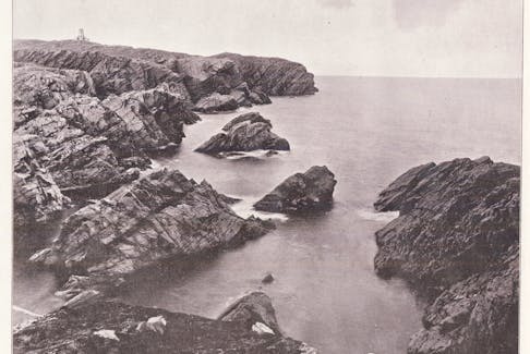When noted Newfoundland photographer Robert Holloway published this picture in 1910, he captioned it, “Cape Bonavista, said to be the landfall of Cabot.” Not very welcoming, those rocks. No wonder Cabot opted for St. John’s harbour. — Photo by R.E. Holloway.