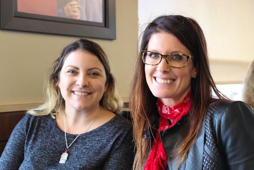 Leah Wade (right) of Holyrood takes over as the community and fund development co-ordinator for Newfoundland and Labrador for the Leukemia & Lymphoma Society of Canada’s Newfoundland and Labrador division on Nov. 1, replacing Melanie McMillan, who is moving on to a similar position in New Brunswick.