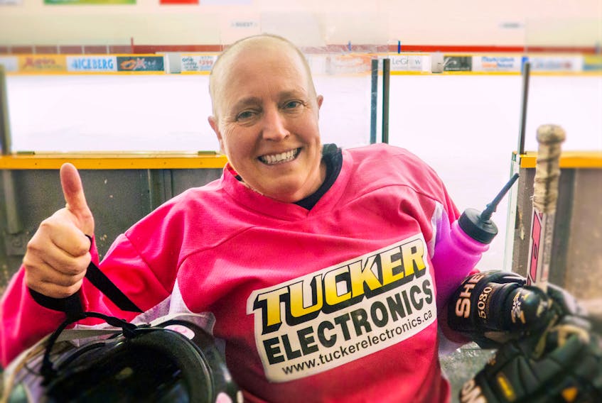 While fighting ovarian cancer, Ingrid Connors still played hockey as much as she could. She described it as therapy.