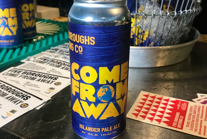 Islander Pale Ale, inspired by the “Come From Away Musical,” debuted this month in New York.
