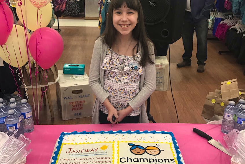 Sammi-Jo James, 13, of Point Leamington is the 2019 Janeway Children’s Miracle Network Champion.